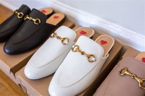 gucci mules dupe white|gucci slides knock off.